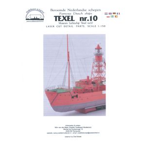 Feuerschiff Texel Nr. 10 Reling und Details in Las