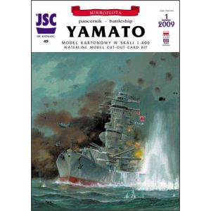 Japanisches Schlachtschiff Yamato + 4 Flugzeuge