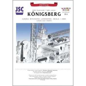 Lasercutsatz für Kreuzer Königsberg