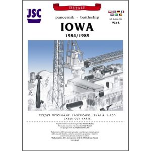 Lasercutsatz Details für USS Iowa
