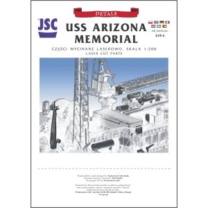 Lasercut-Detailsatz für USS Arizona Memorial in Pearl Harbor