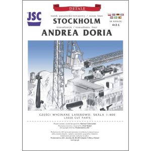 Lasercutsatz Details für Andrea Doria & Stockholm