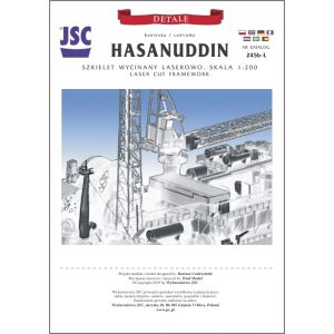 Lasercutsatz Spanten für Hasanuddin
