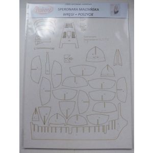 Lasercutsatz Spanten für Moltanska Speronara