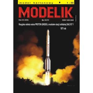 Russische Trägerrakete Proton (8K82K) mit Salyut 1