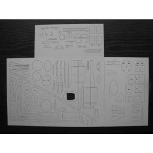 Lasercutset Henschel HS-123 A-1