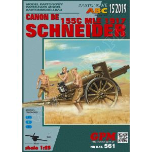 Französische Feldhaubitze Canon de 155 C modèle 1917 Schneider (C17S)