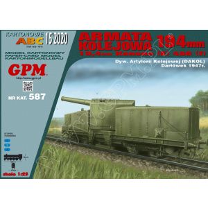 Französisches 194mm Eisenbahngeschütz