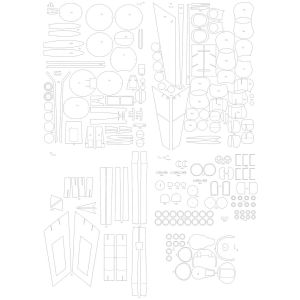 Tu-16 Badger Lasercut Spanten und Details