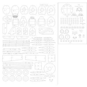 Curtis F11 C-2 Lasercut Spanten