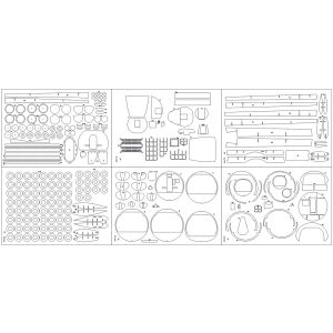Lasercutsatz Spanten An-12