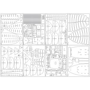 Lasercutsatz Spanten für Atlas II