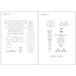 Lasercutsatz Spanten für RWD-17 W