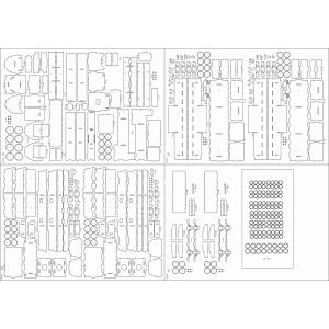 Lasercutsatz Spanten für KOZMA MININ BP 659 (1943r)