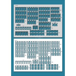 Lasercutsatz Spanten, Details & Fenster für Warschauer Königsschloss