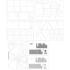 Frombork Lasercut Fenster, Details, Glasmalerei