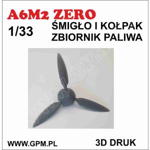Propeller im 3D-Druck für A6M2 ZERO