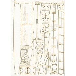 Lasercut Spantensatz für Torpedobootzerstörer Kagero