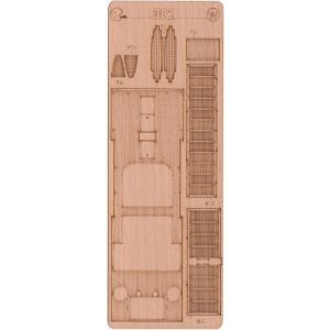 Lasergeschnittenes Holzdeck – USS Tuscumbia