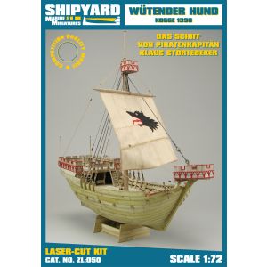 Wütender Hund - Kogge 1390 Lasercut-Modell