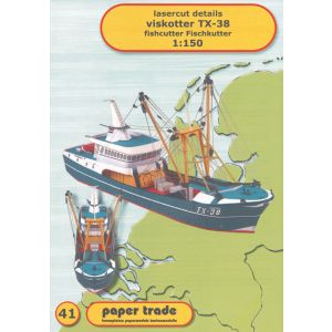 Lasercutsatz Fischkutter TX-38 Branding IV