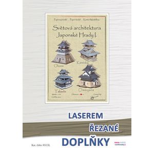 Lasercutsatz für 4 kleine japanische Burgen