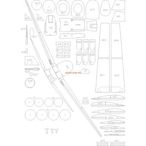 Lasercuts Set für Messerschmitt Bf-109 E-3