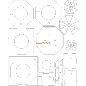 Lasercutsatz Spanten & Details für Piatkowa - Orthodoxe Kirche