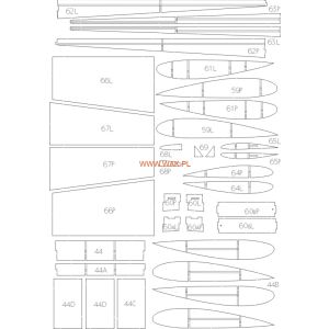 Lasercutsatz Spanten für Fairey Battle