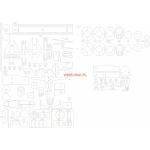 Lasercutset für P-38J Lightning