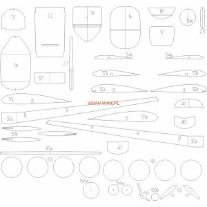 Lasercut Set für Morane-Saulnier 406C1