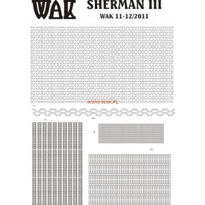 Lasercutsatz Ketten für Sherman Mk.III