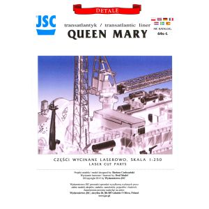 Lasercutsatz Details für Queen Mary 1:250