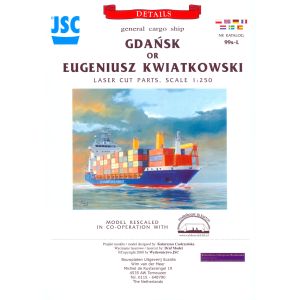 Lasercutsatz Details für Eugeniusz Kwiatkowski / Gdansk 1:250