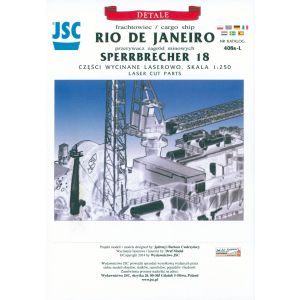 Lasercutsatz für Rio de Janeiro und Sperrbrecher 18 1:250
