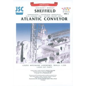 Lasercutsatz Details für Sheffield / Atlantic Conveyor 1:250