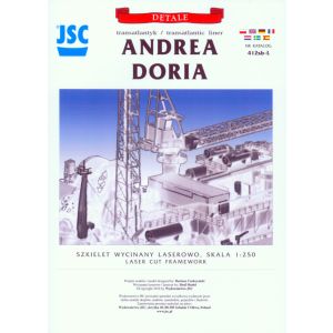 Lasercutsatz Spanten für Andrea Doria 1:250