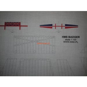 Segel für HMS Badger