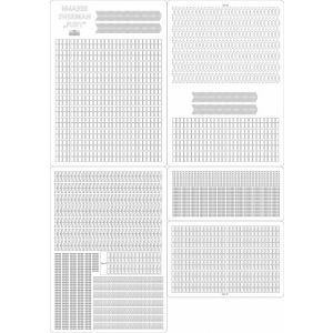 Lasercutsatz Ketten für M4A3E8 Sherman Fury