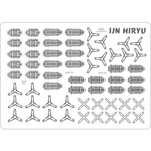 Lasercutsatz Details für Flugzeuge IJN Hiryu
