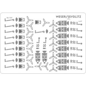Lasercutsatz Details für Flugzeuge Weser
