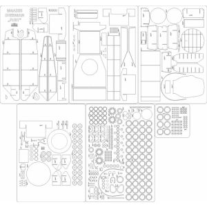 Lasercutsatz Spanten für M4A3E8 Sherman Fury