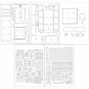 Lasercutsatz Spanten, Räder und Details für Jagdpanzer IV Ausf. F