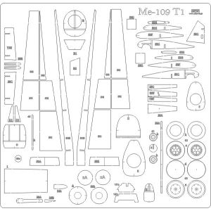 Lasercutsatz Spanten für BF-109 T1