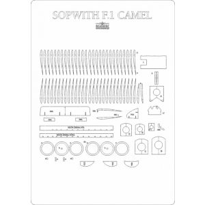 Lasercutsatz Spanten für Sopwith Camel F.1